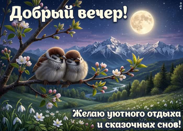 Picture добрый вечер! пусть вечер наполнится тишиной и гармонией