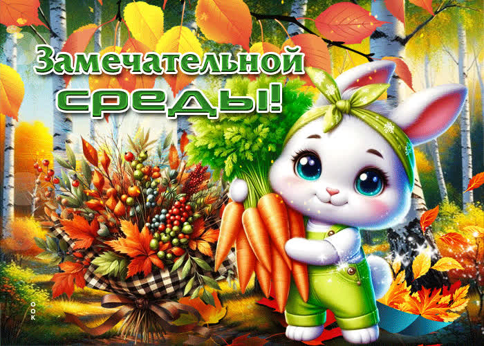 Picture приятная, душевная осенняя гифка замечательной среды