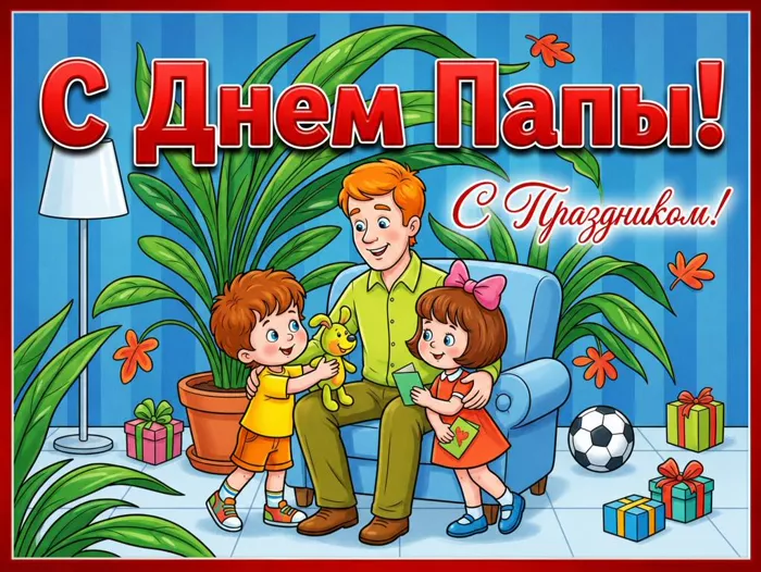 Открытка красивая открытка день отца